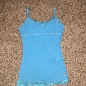 Blue Justice Tank top. Built in Bra. Size 12